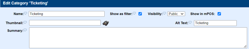Creating and Editing Categories