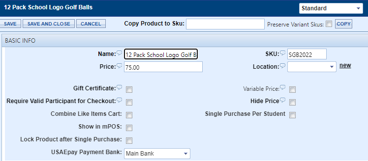 Product Wizard